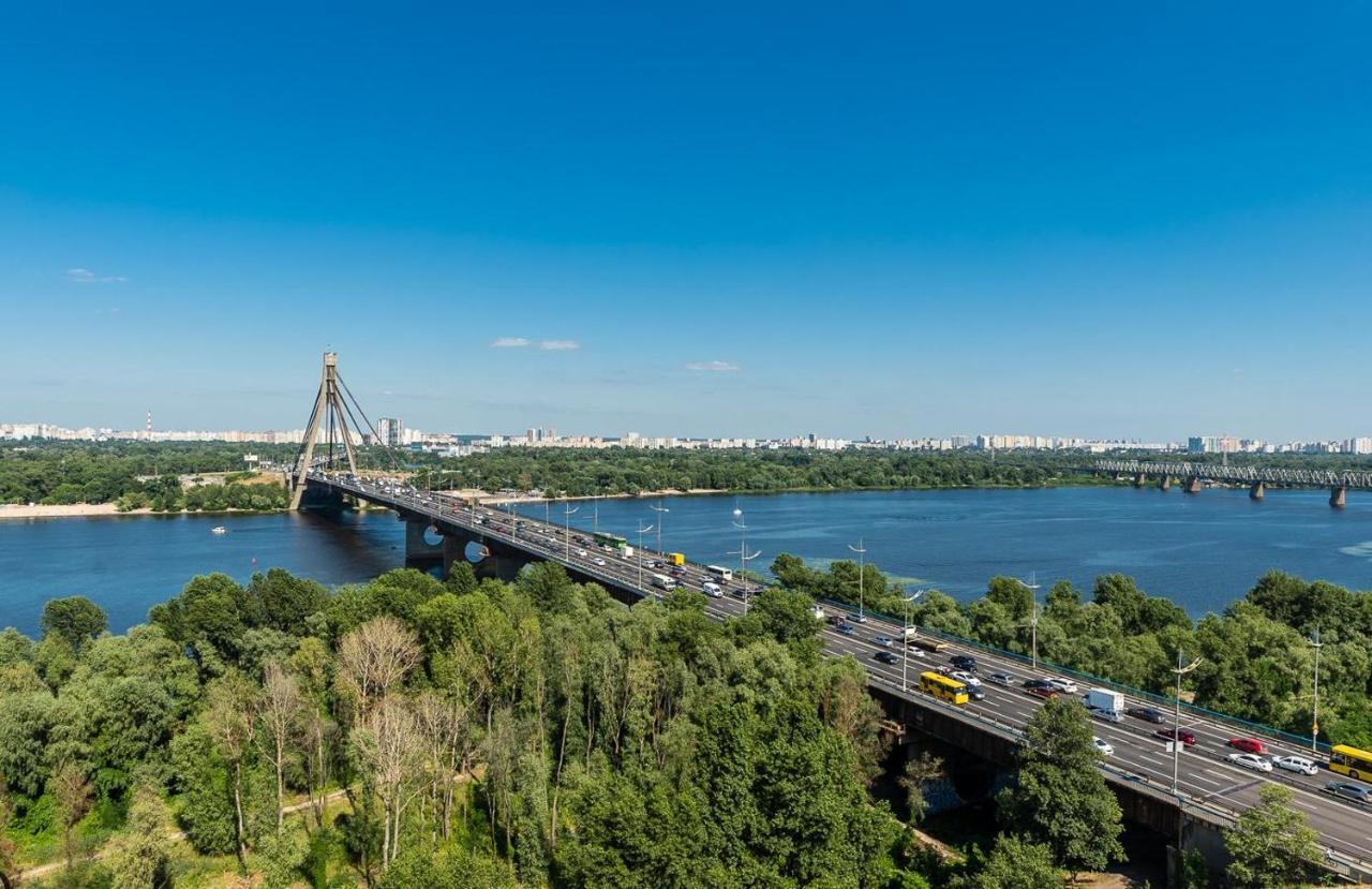 Apartments With Crazy Panoramic View Of The Dniepr Киев Экстерьер фото