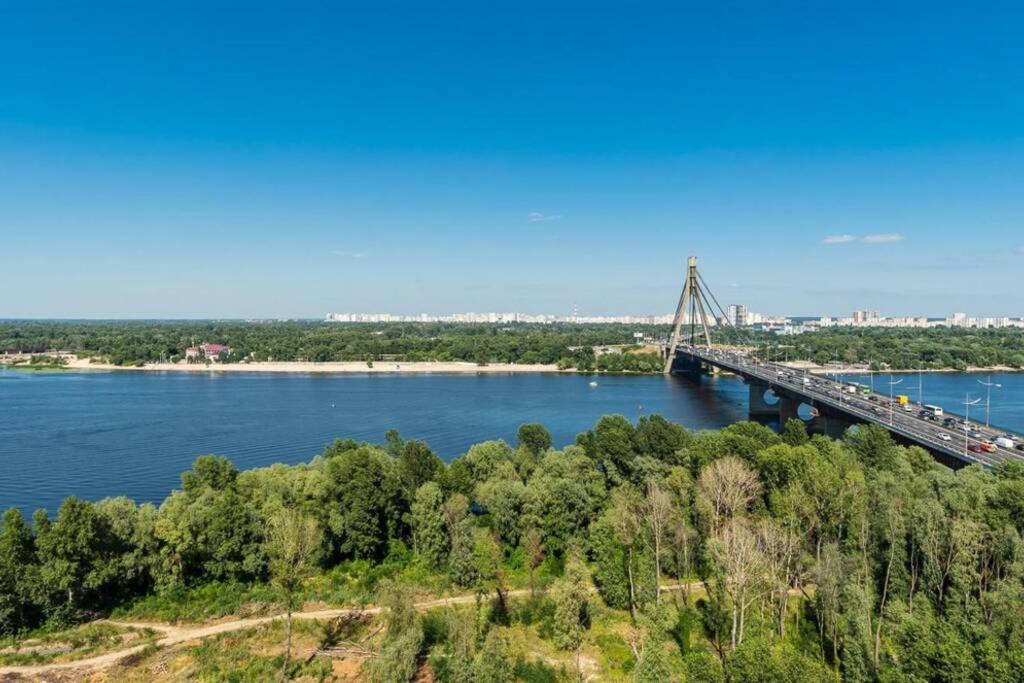 Apartments With Crazy Panoramic View Of The Dniepr Киев Экстерьер фото